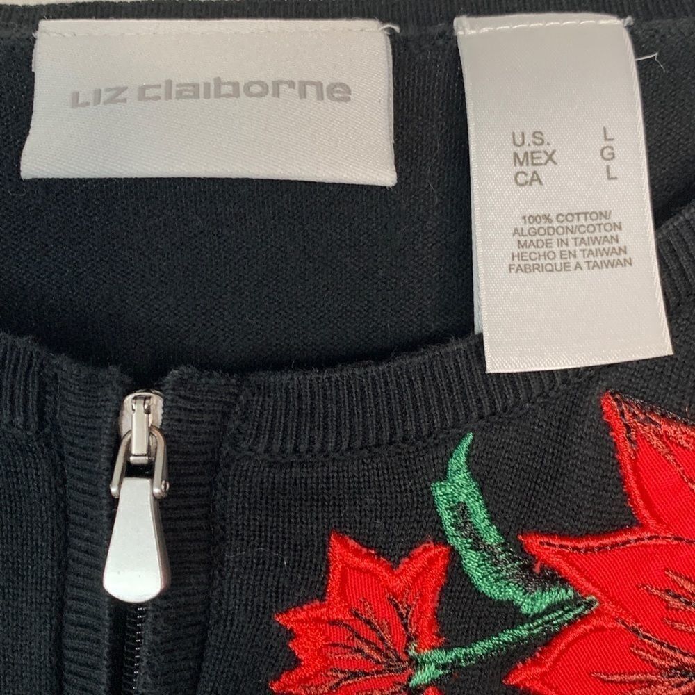 LIZ claiborne embroidered sweater - Picture 6 of 9